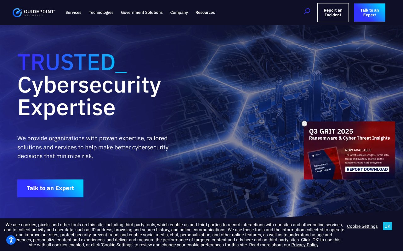 Screenshot of guidepointsecurity.com