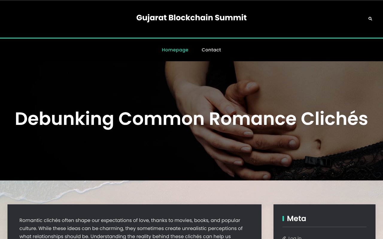 Screenshot of gujaratblockchainsummit.com