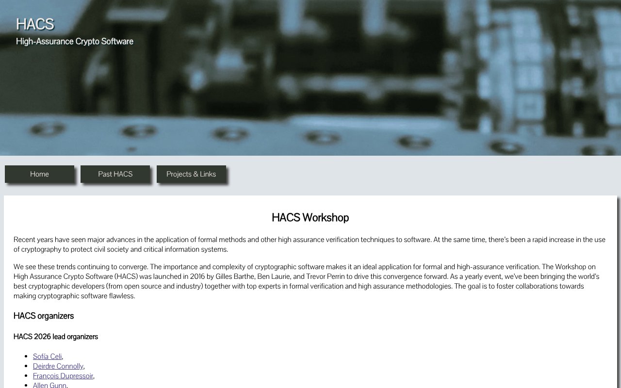 Screenshot of hacs-workshop.org