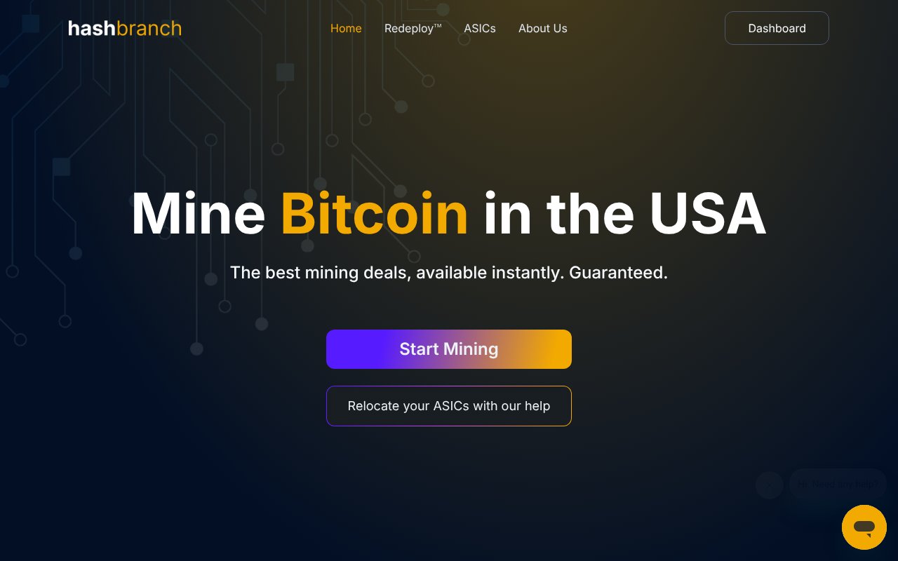 Screenshot of hashbranch.com