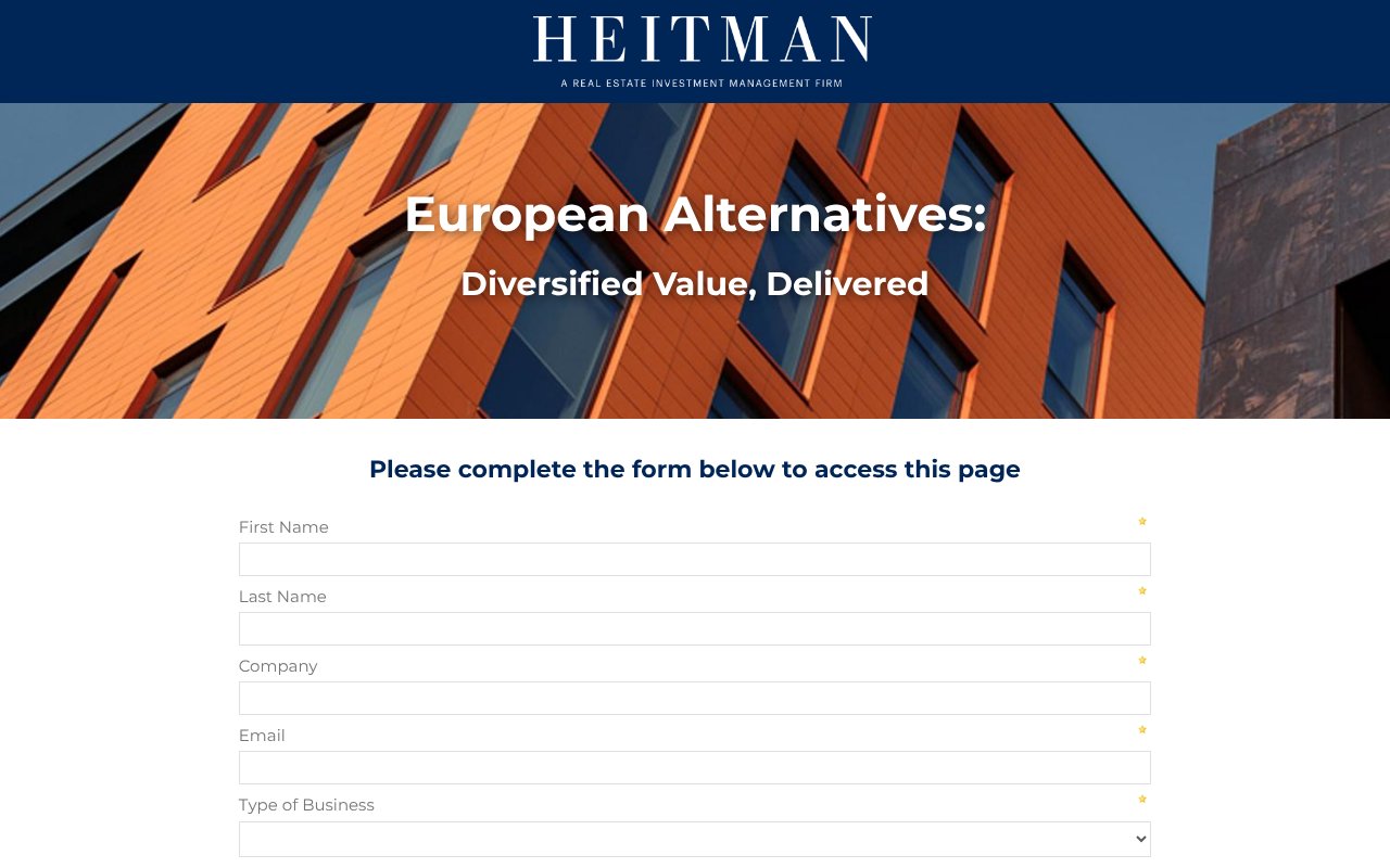 Screenshot of heitman.com