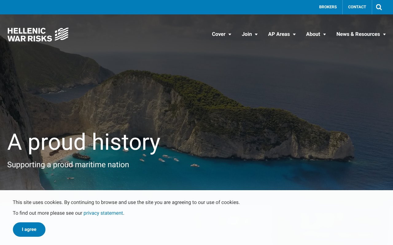 Screenshot of hellenicwarrisks.com