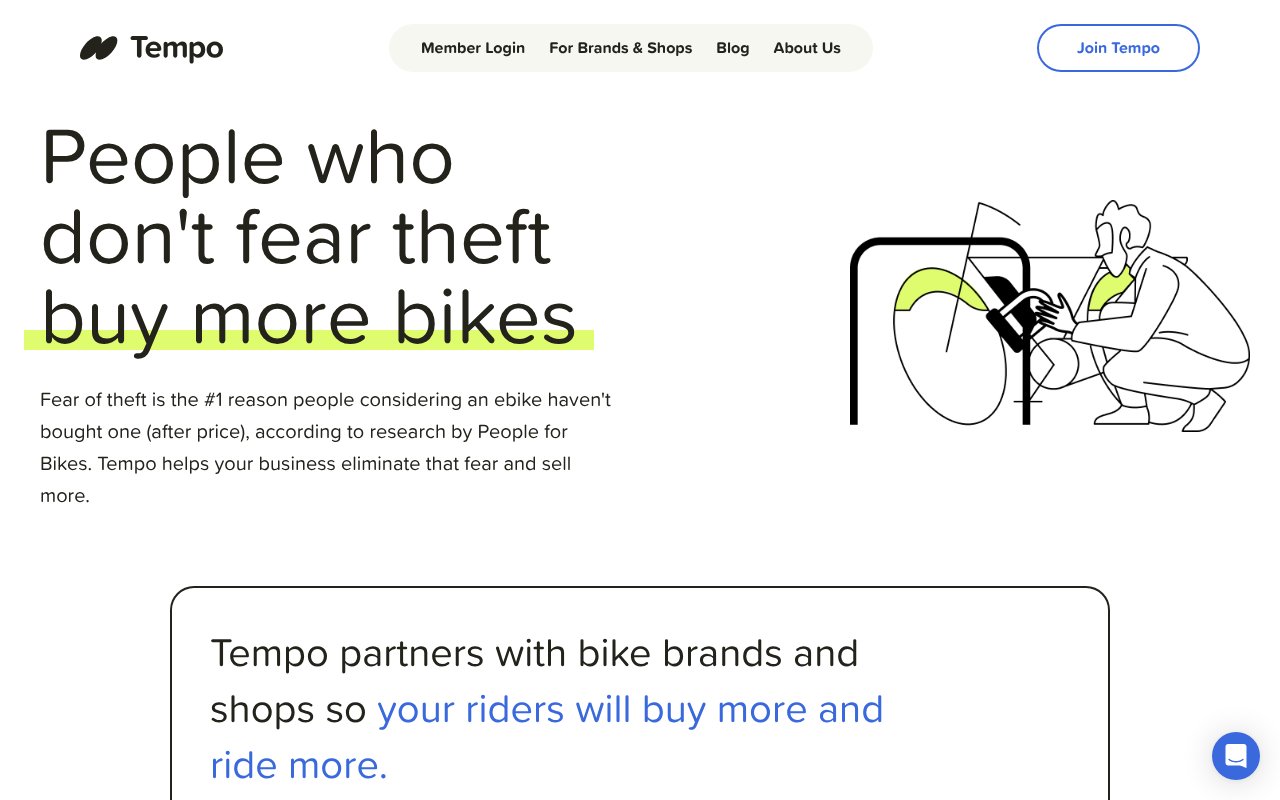 Screenshot of hellotempo.com