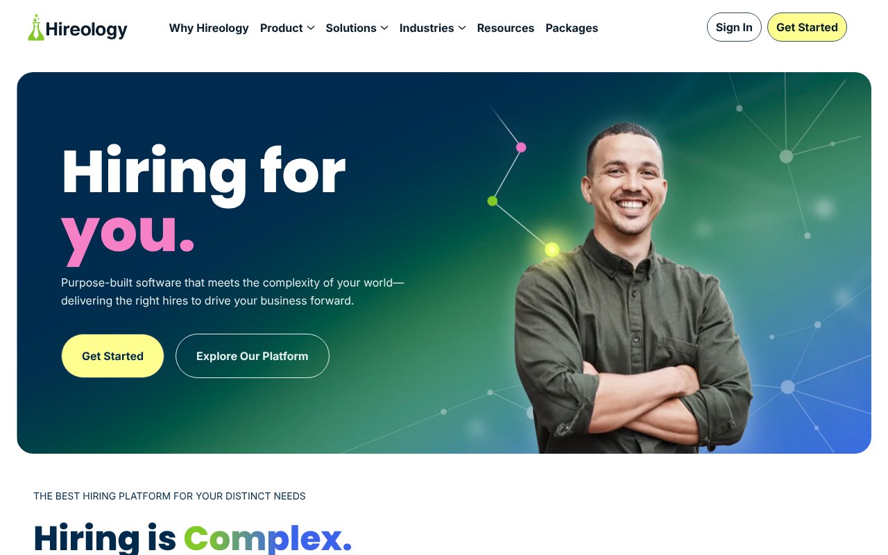 Screenshot of hireology.com