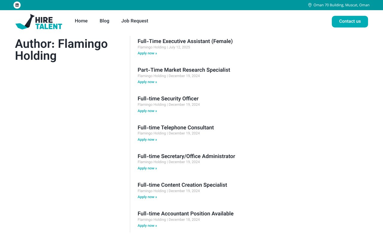 Screenshot of hiretalent.om