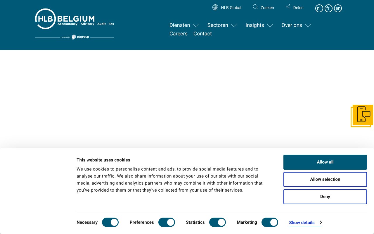 Screenshot of hlb.be