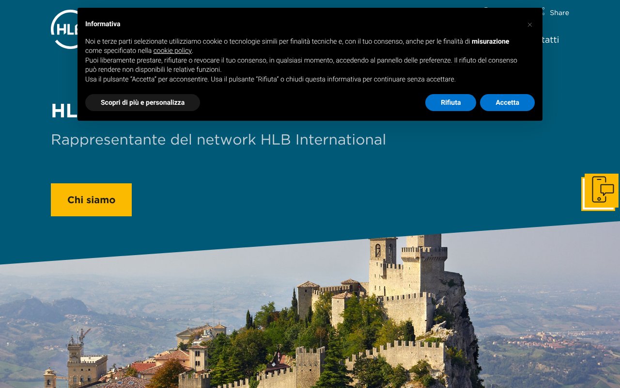 Screenshot of hlbsanmarino.com