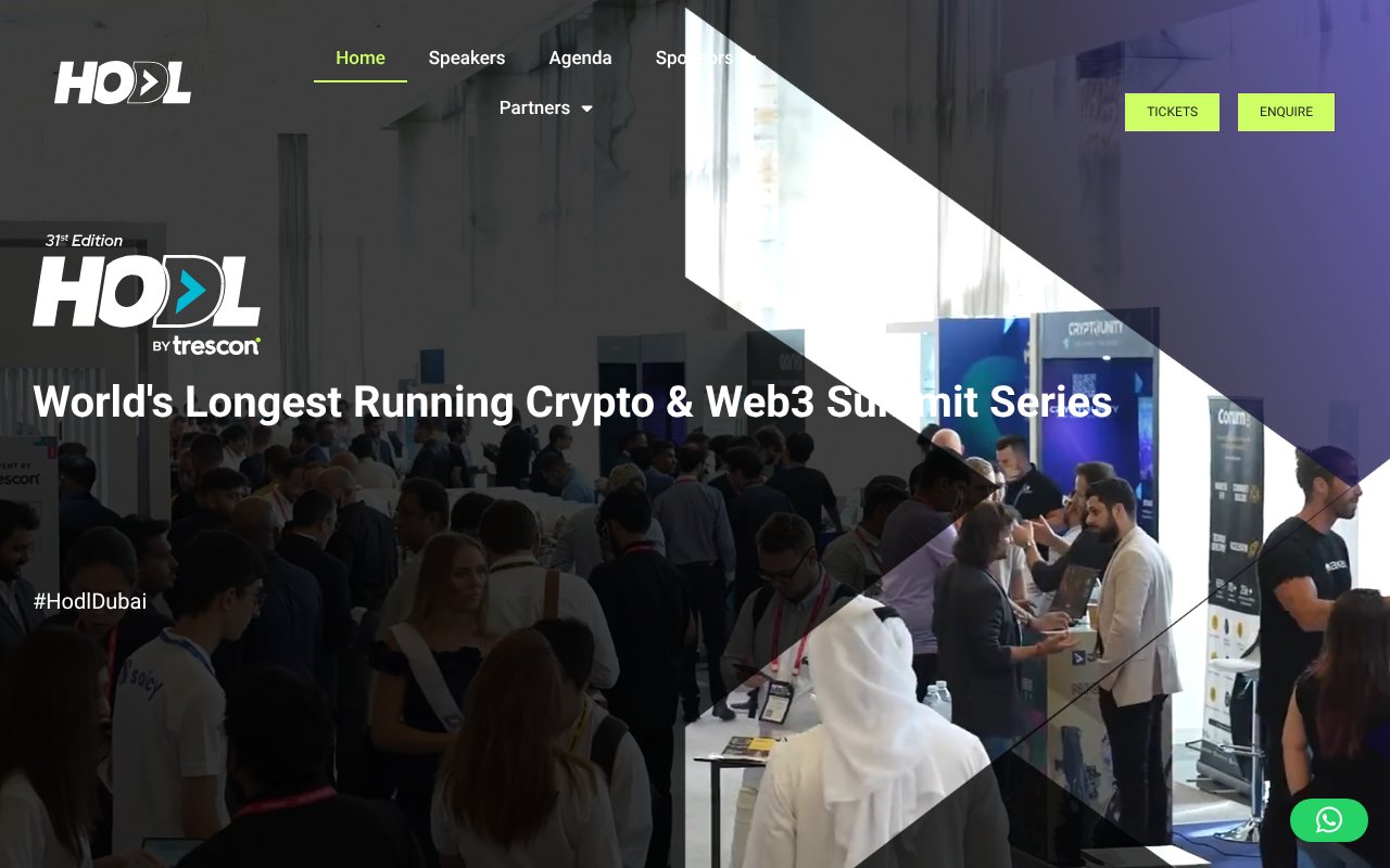 Screenshot of hodlsummit.com