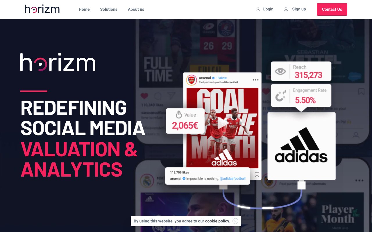 Screenshot of horizm.com