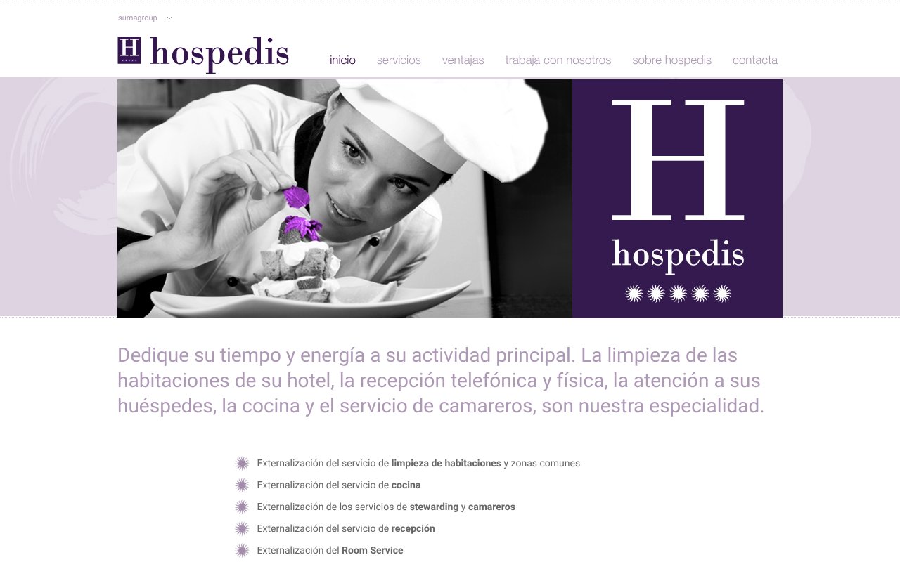 Screenshot of hospedis.com