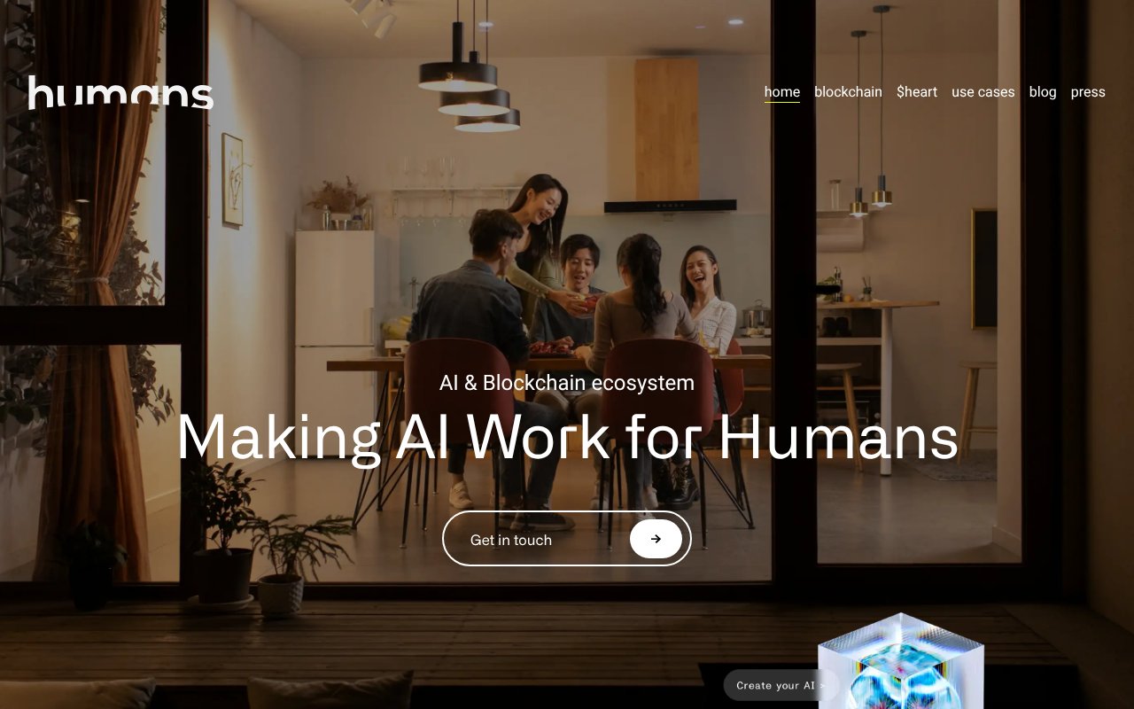 Screenshot of humans.ai