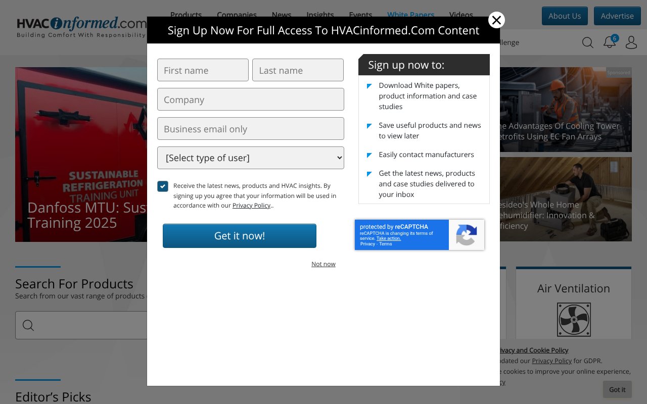 Screenshot of hvacinformed.com