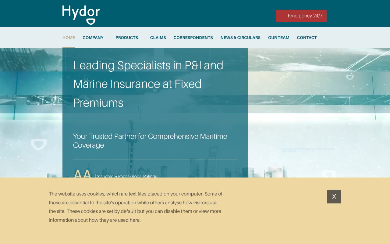 Screenshot of hydor.no