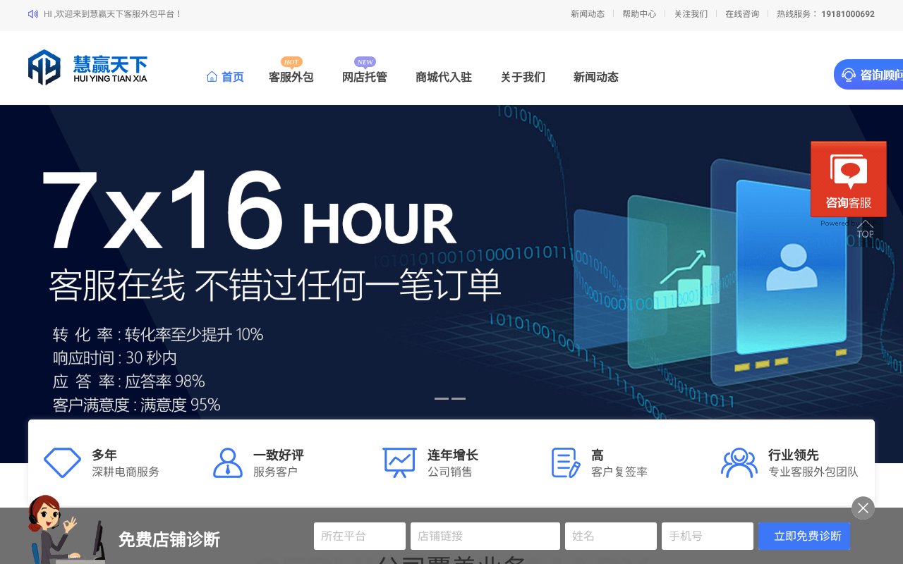 Screenshot of hytxkefu.com