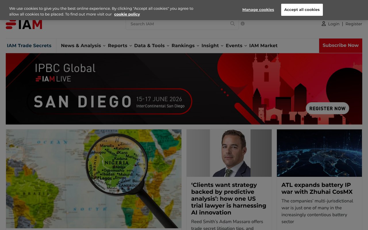 Screenshot of iam-media.com