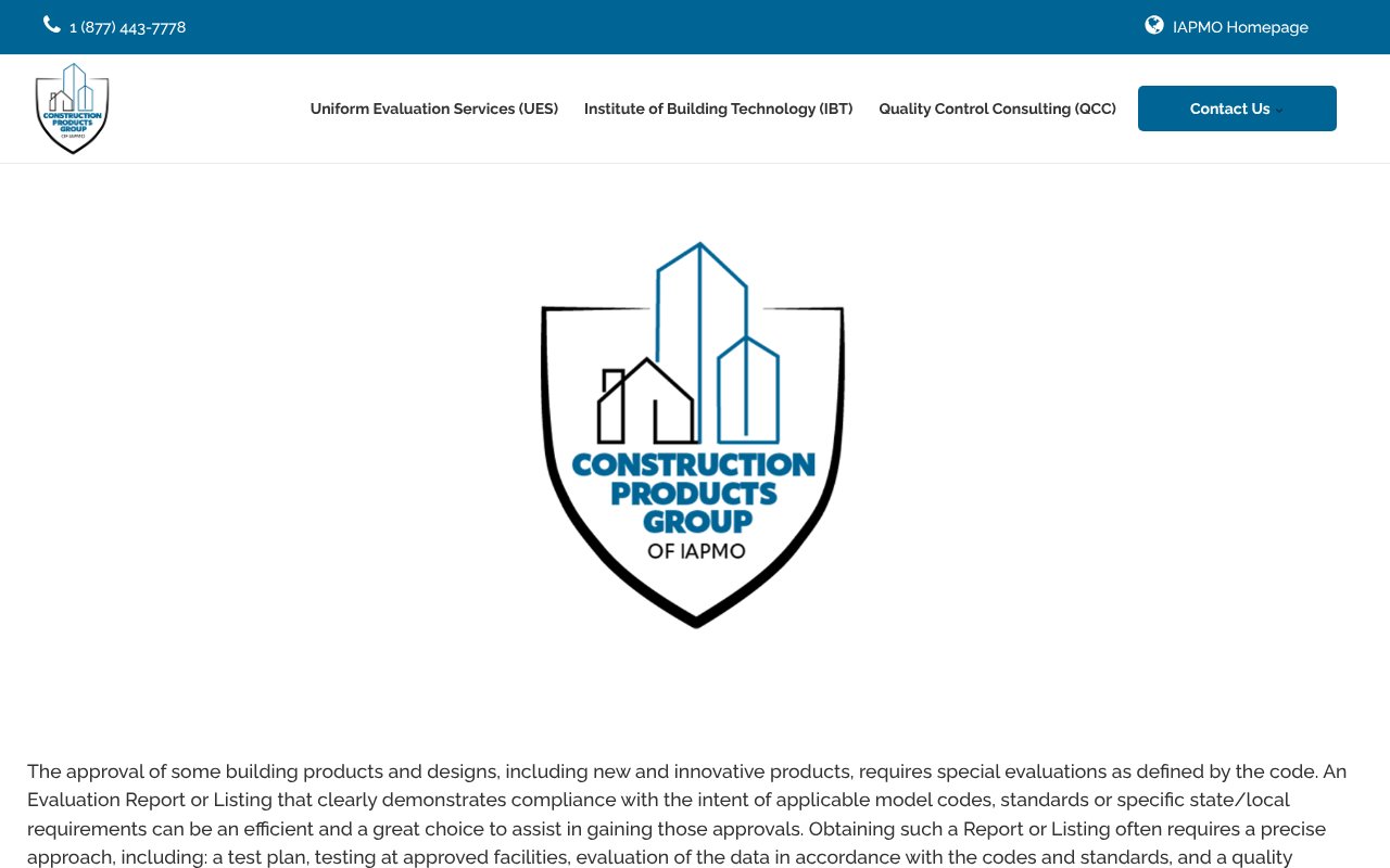 Screenshot of iapmocpg.org