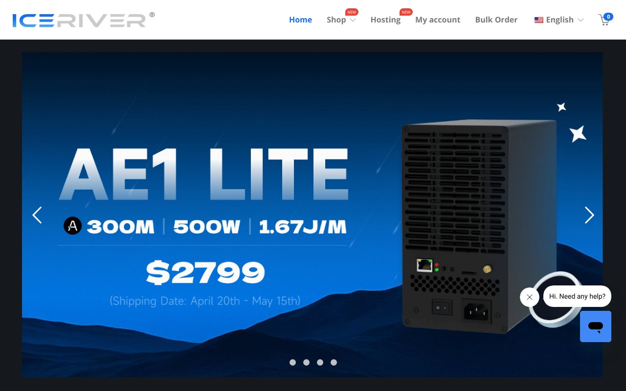 Screenshot of iceriver.io