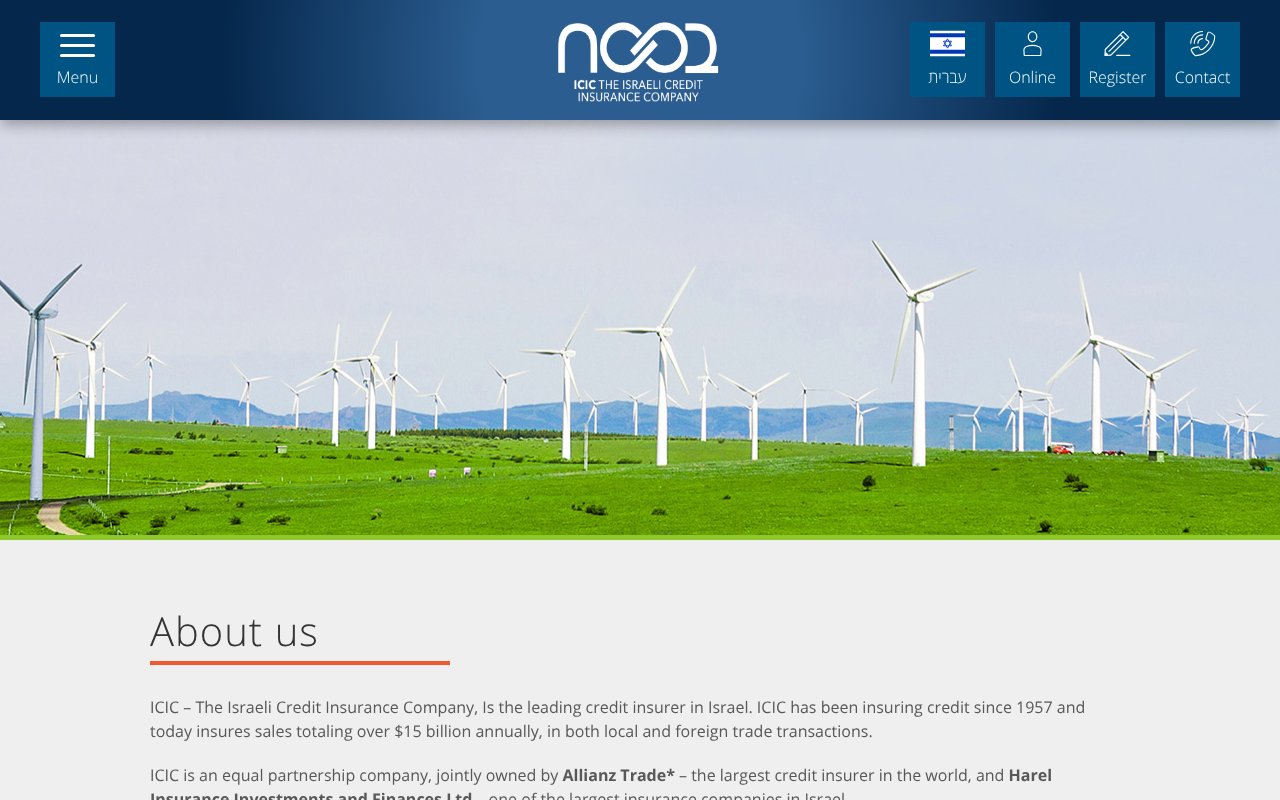 Screenshot of icic.co.il