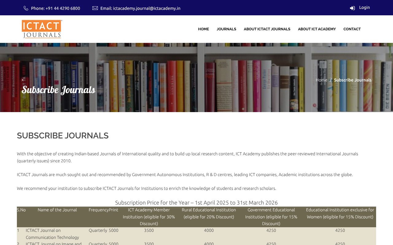 Screenshot of ictacademy.in