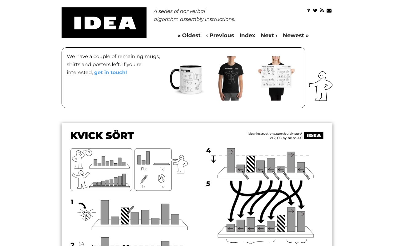 Screenshot of idea-instructions.com