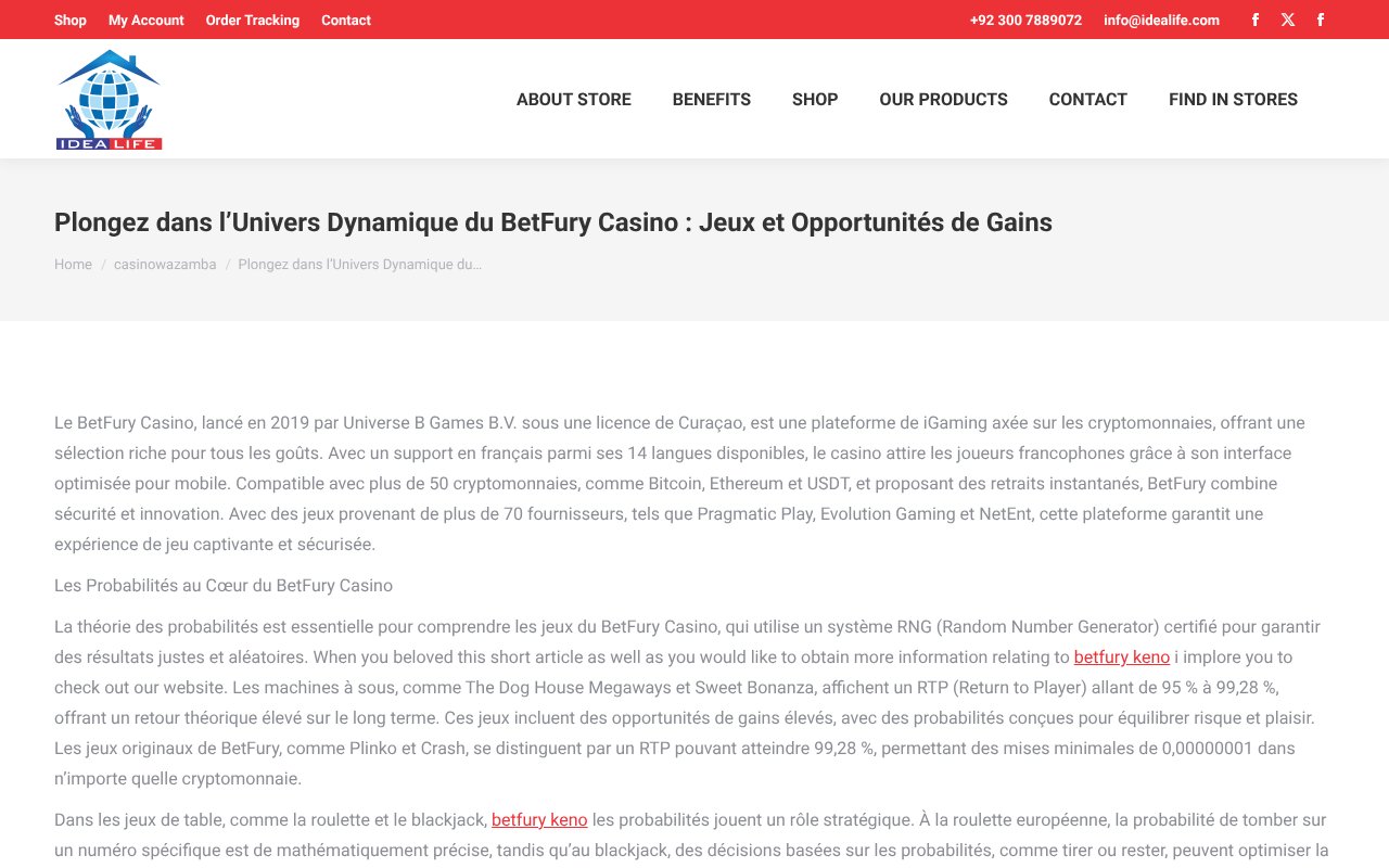 Screenshot of idealife.com.pk