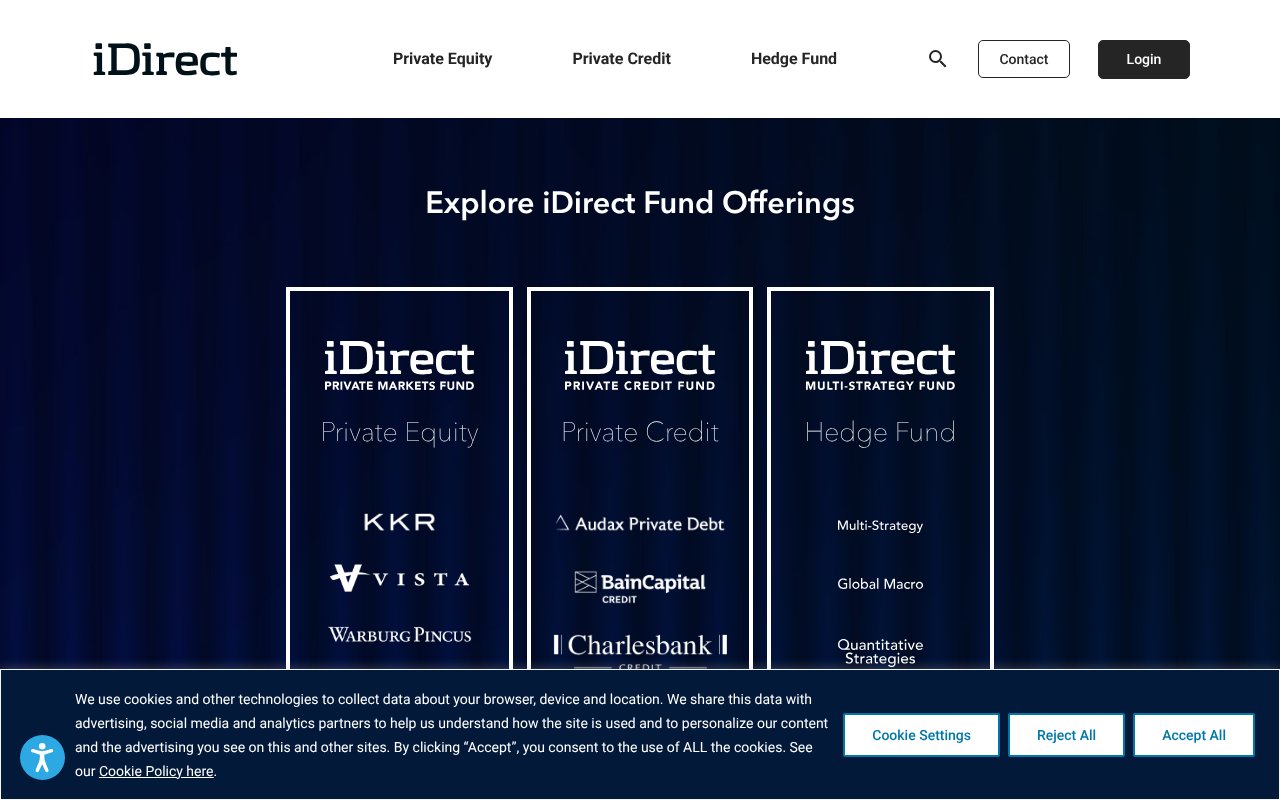 Screenshot of idirectpmfund.com