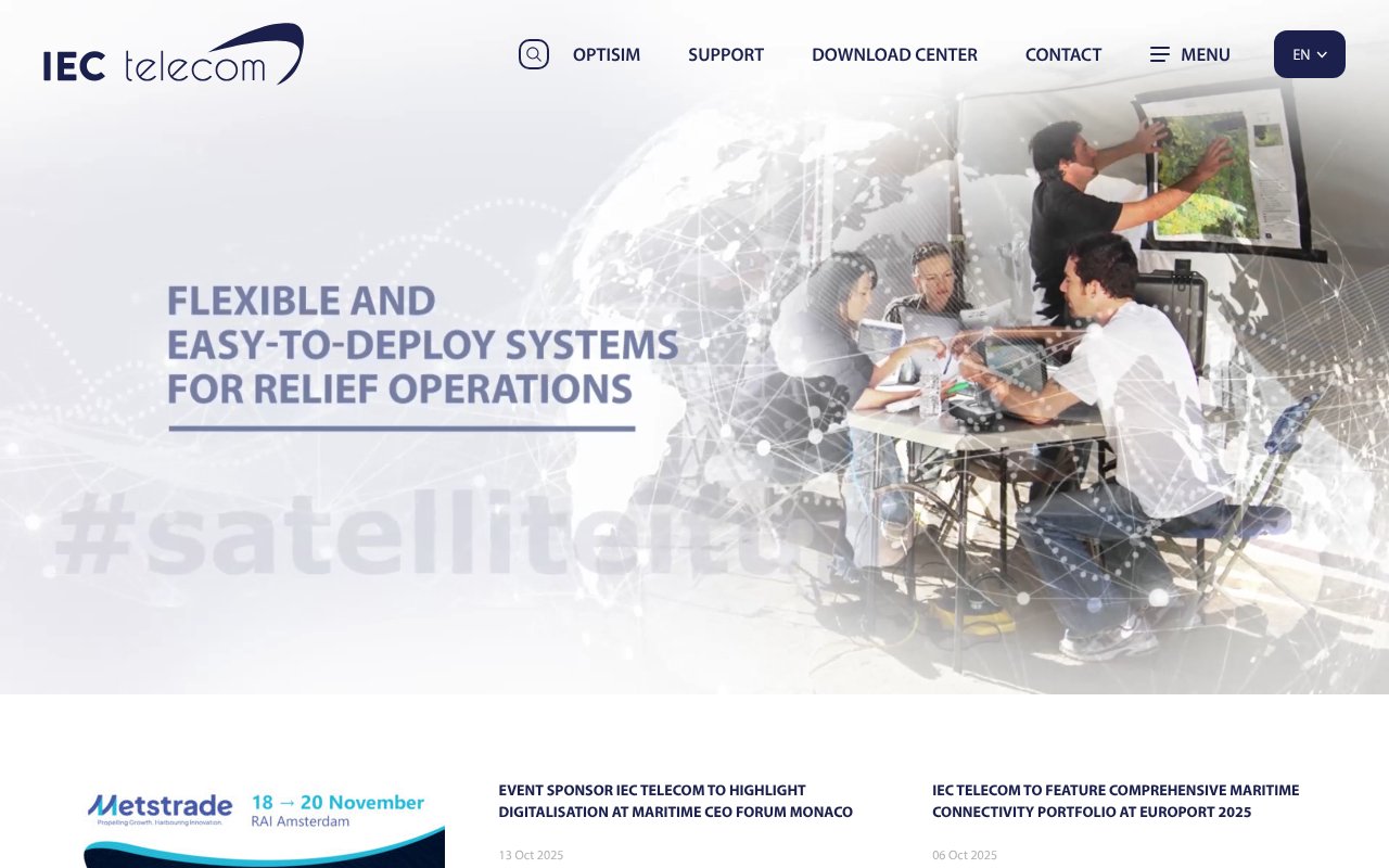 Screenshot of iec-telecom.com