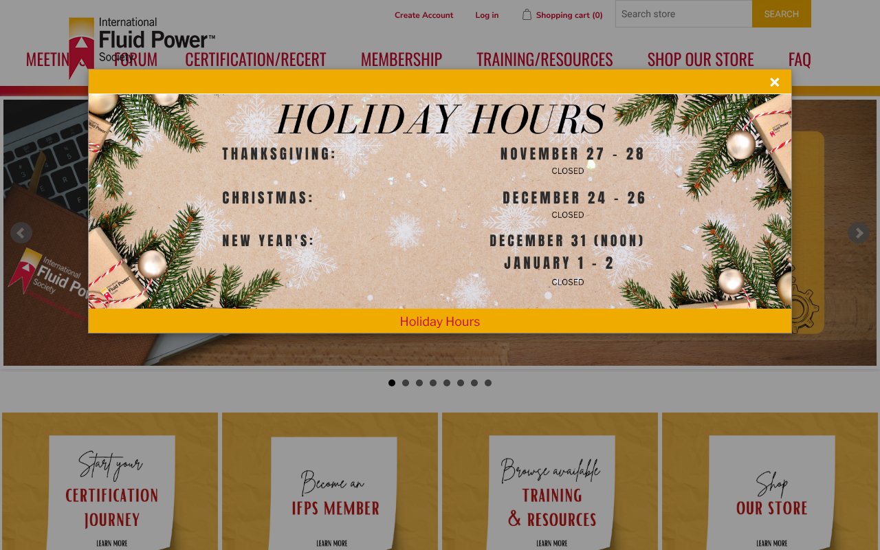 Screenshot of ifps.org