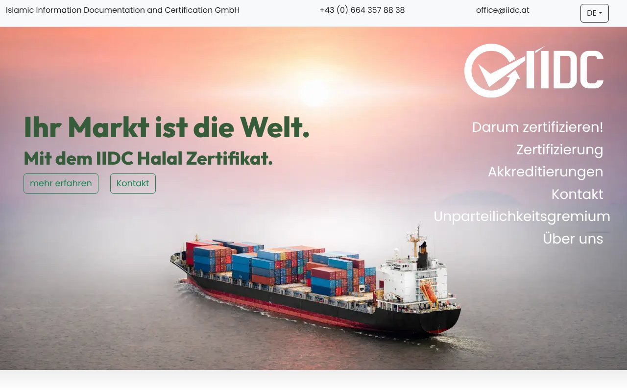 Screenshot of iidc.eu