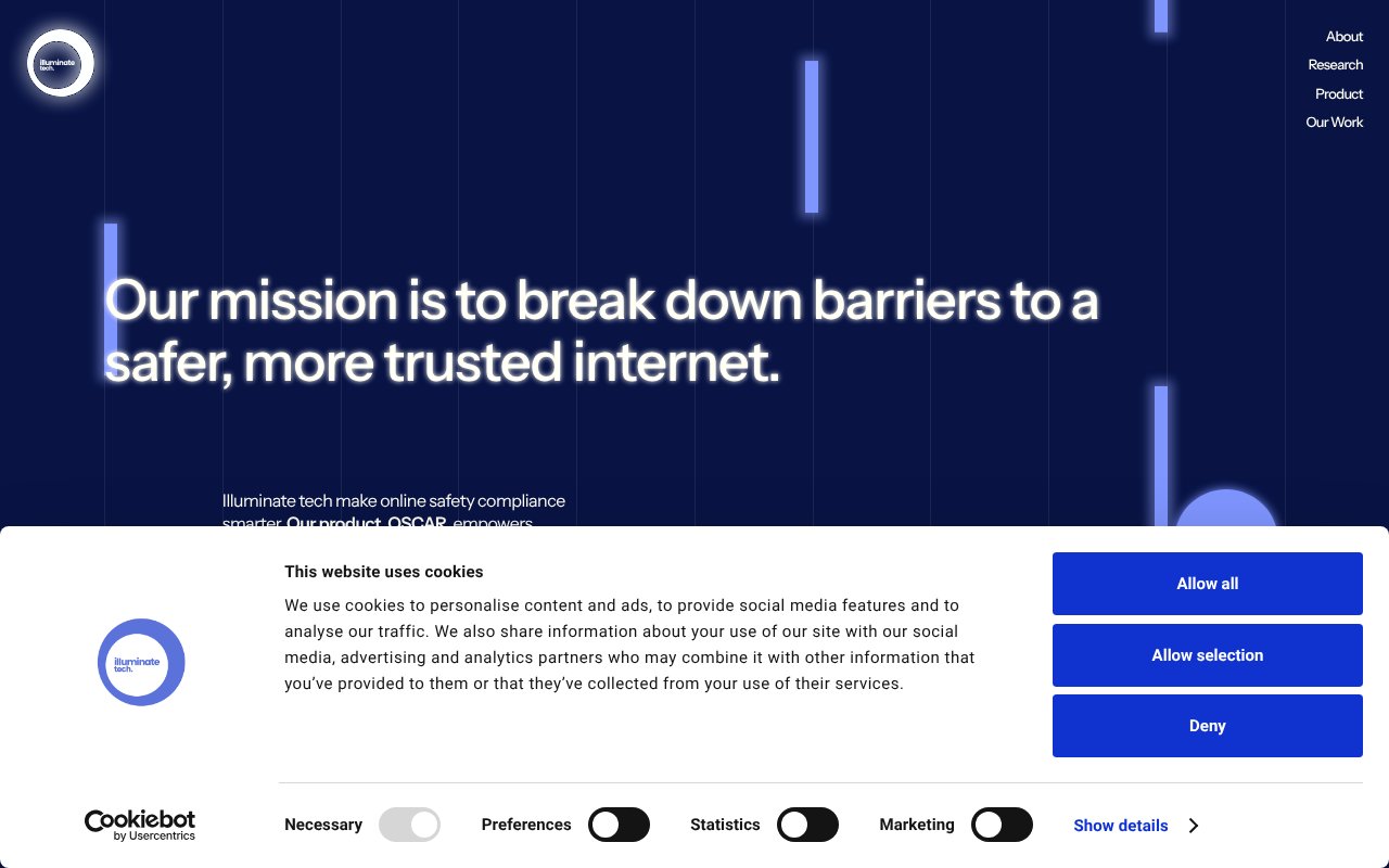 Screenshot of illuminatetech.co.uk