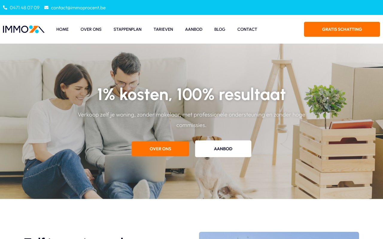 Screenshot of immoprocent.be