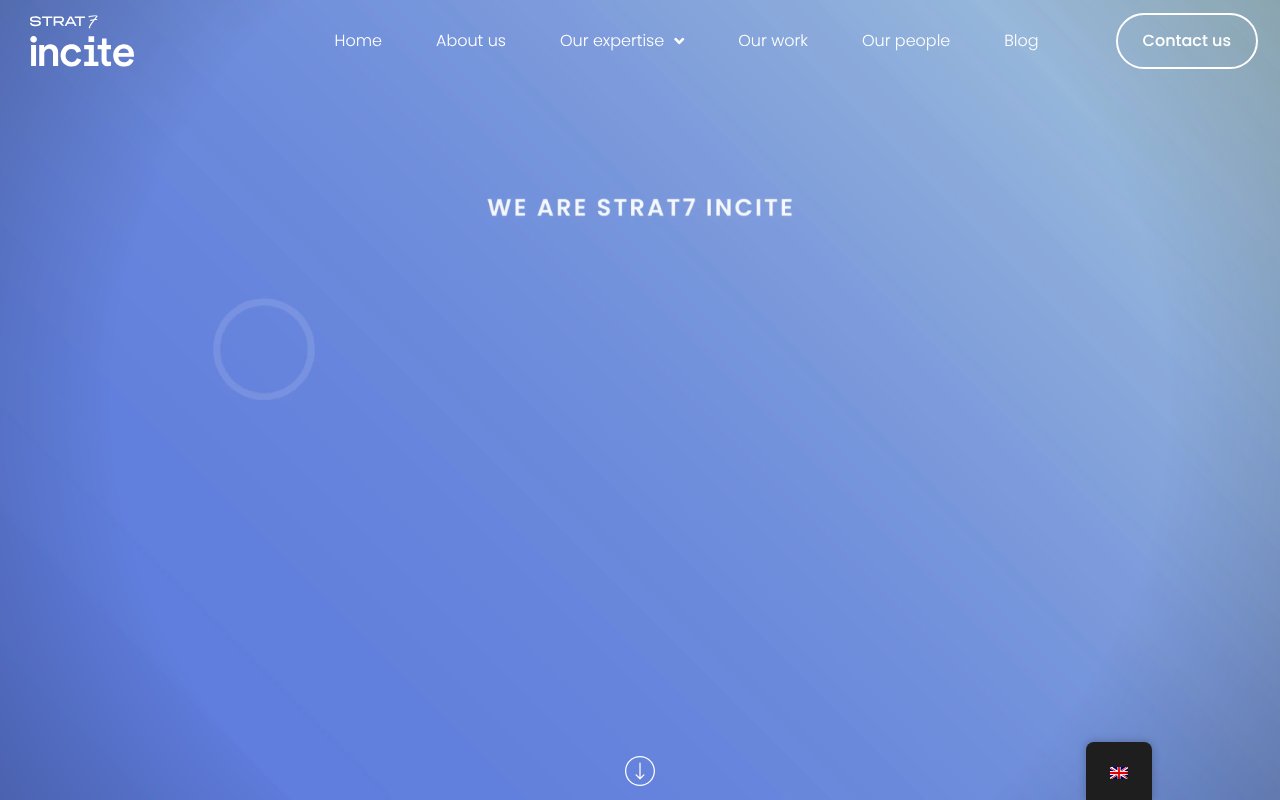 Screenshot of incite.ws