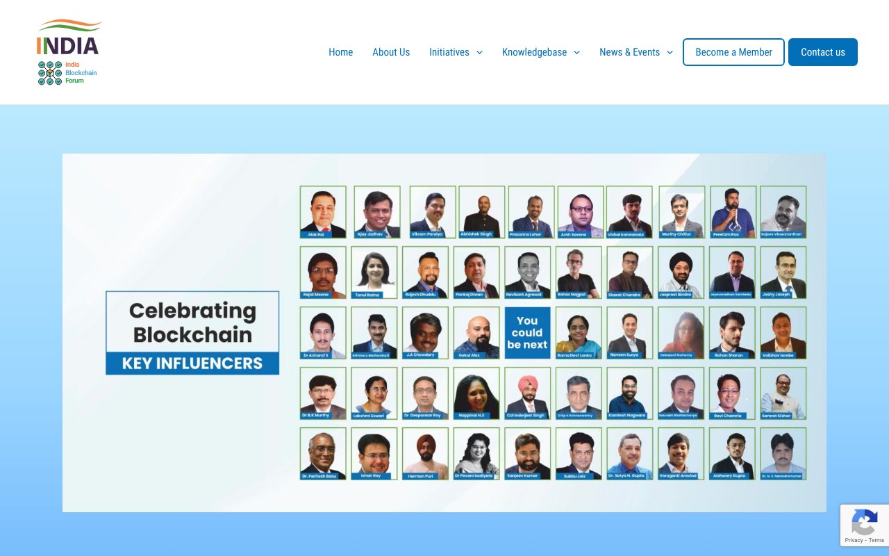 Screenshot of indiablockchainforum.in