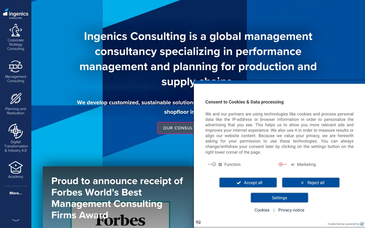 Screenshot of ingenics.us