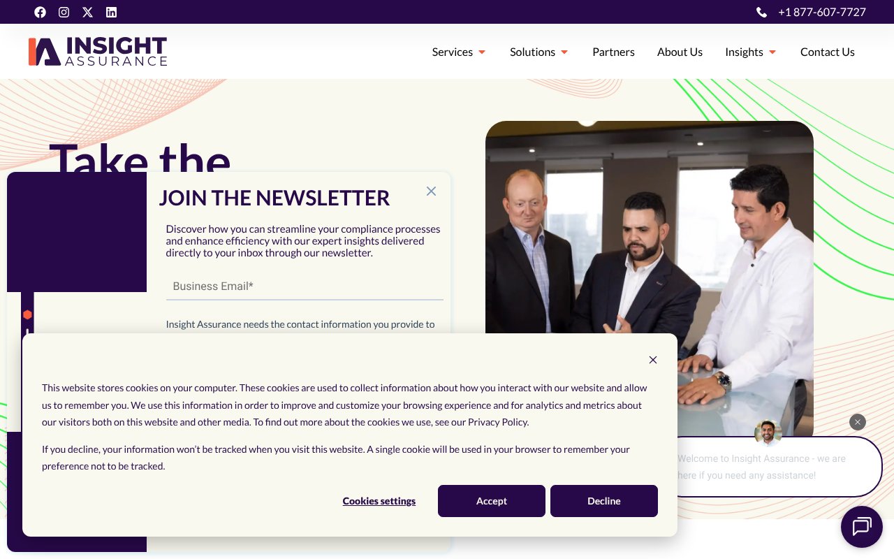 Screenshot of insightassurance.com