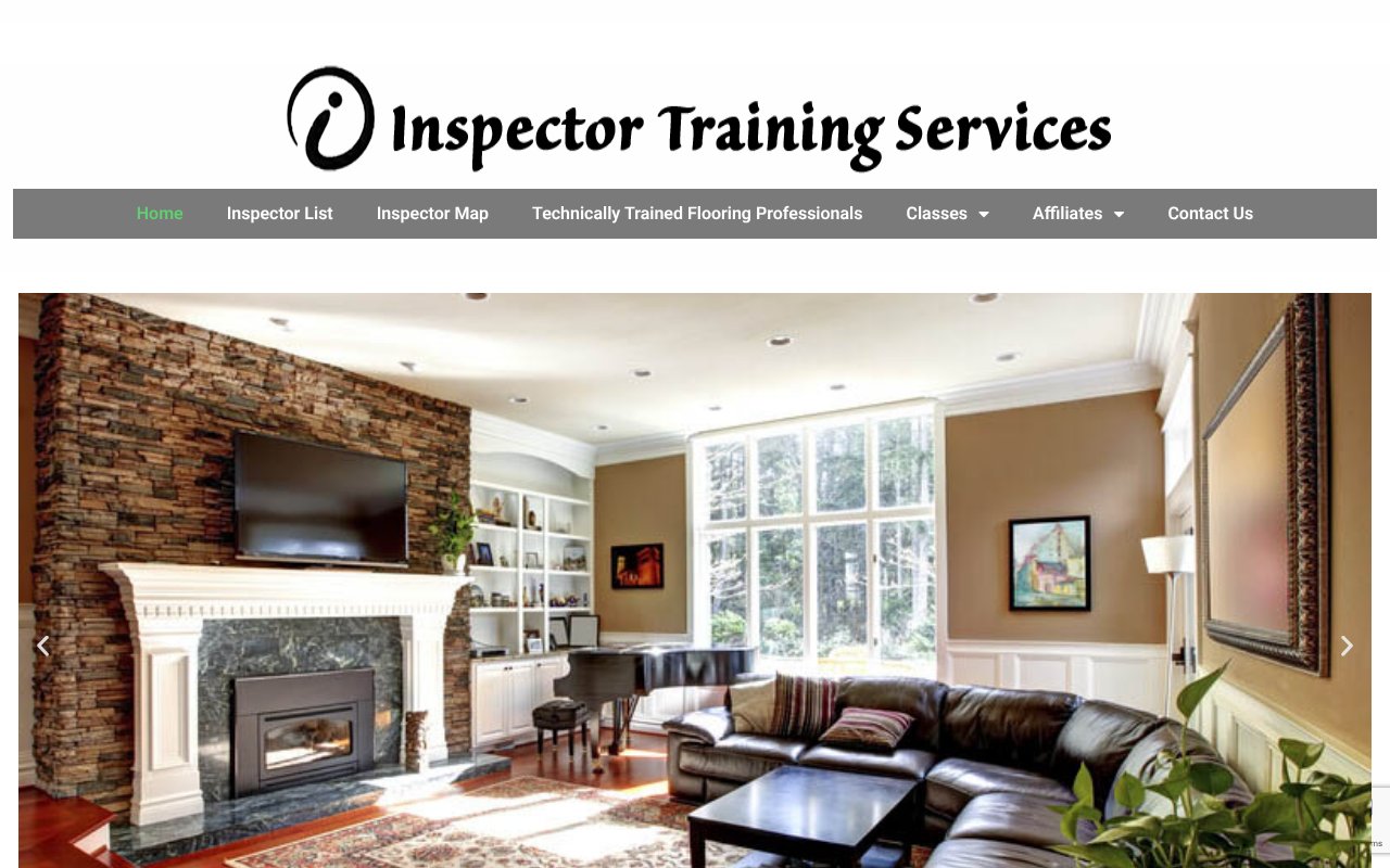 Screenshot of inspectortrainingservices.com