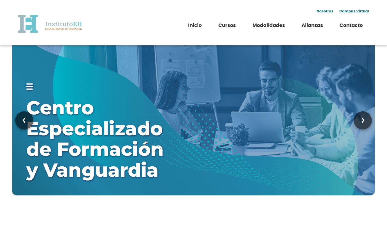 Screenshot of institutoeh.com