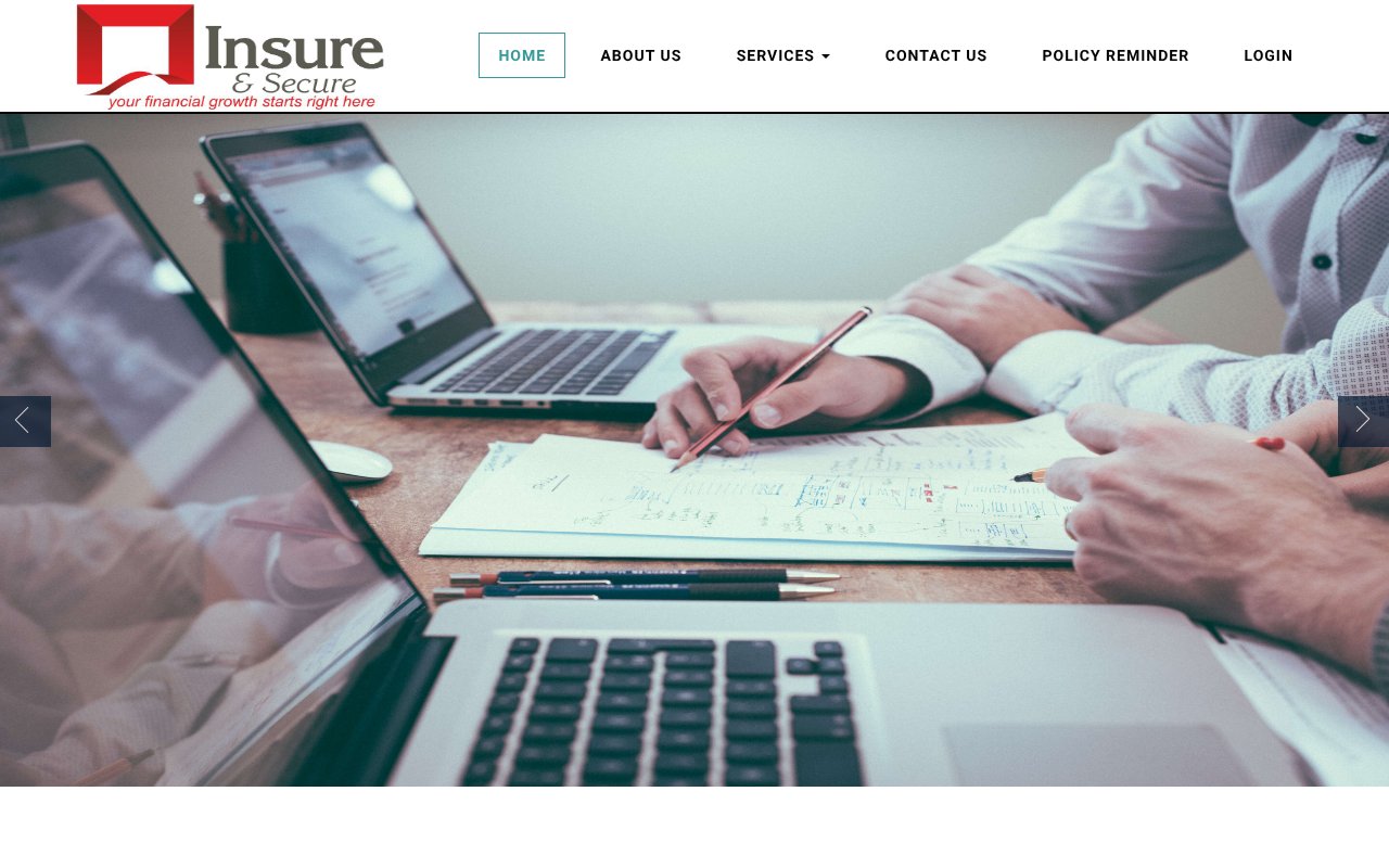 Screenshot of insuresecure.in