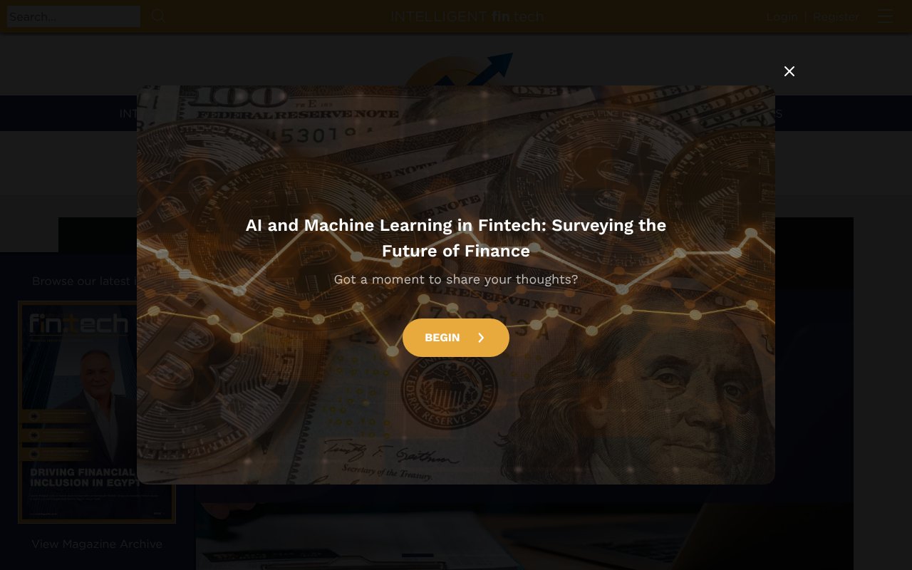 Screenshot of intelligentfin.tech