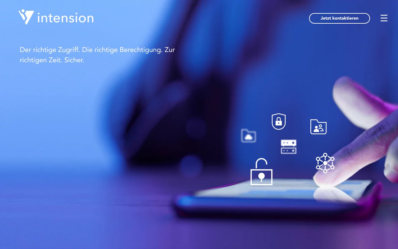 Screenshot of intension.de