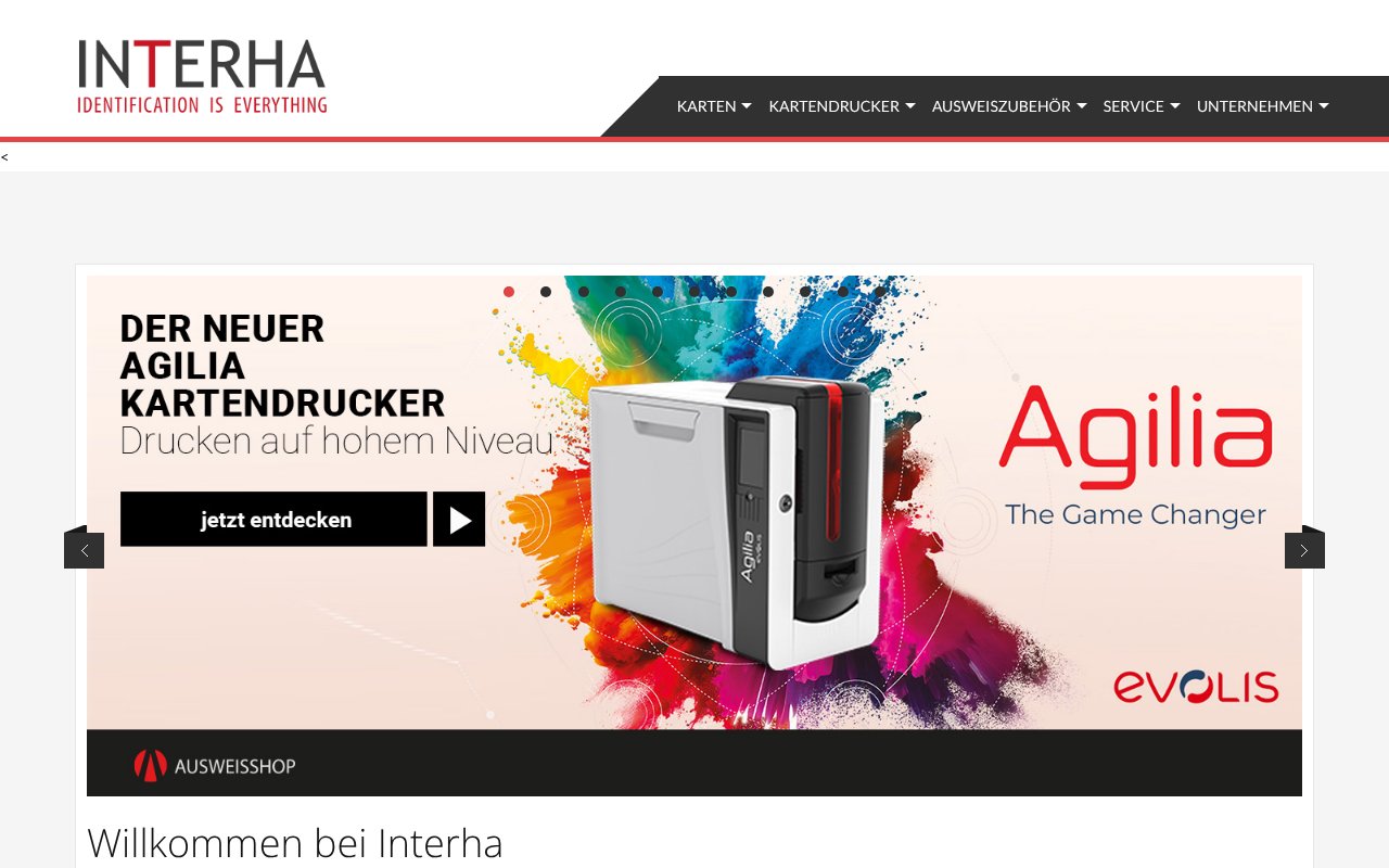 Screenshot of interha.com