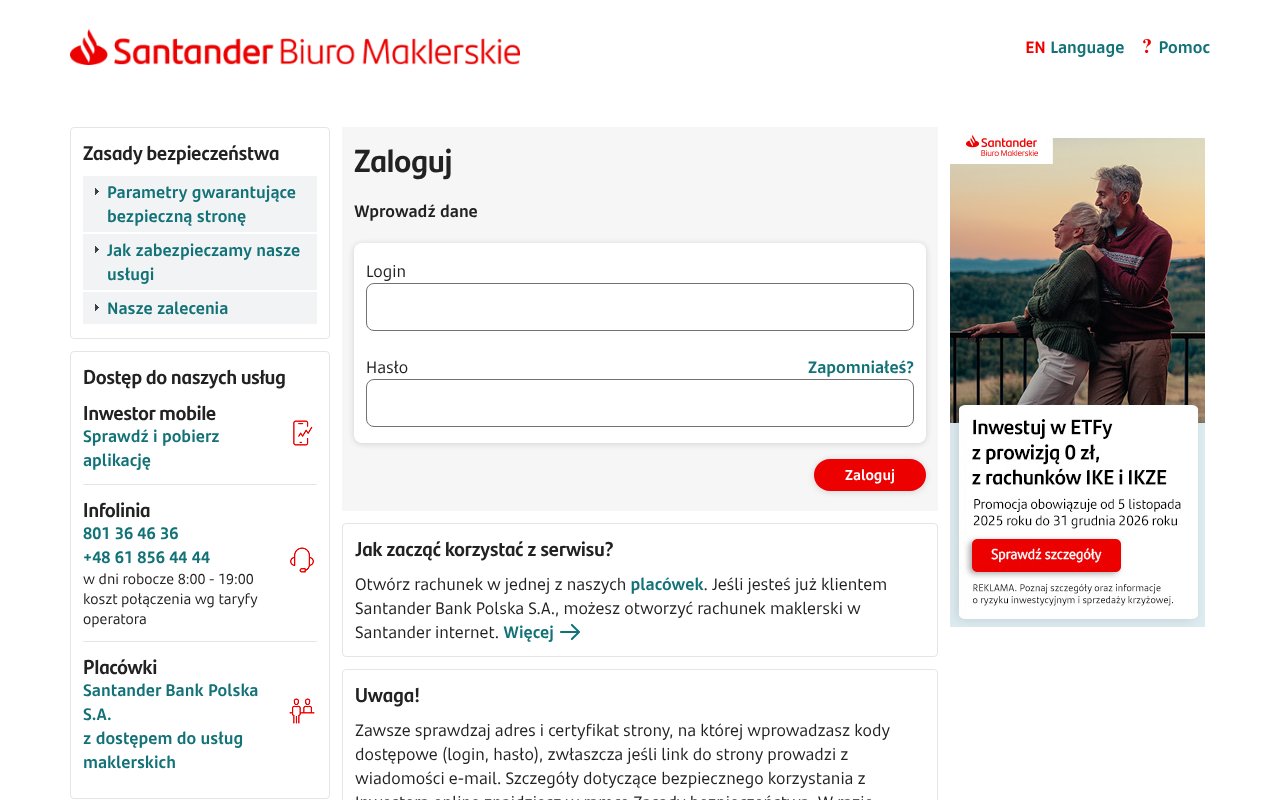 Screenshot of inwestoronline.pl