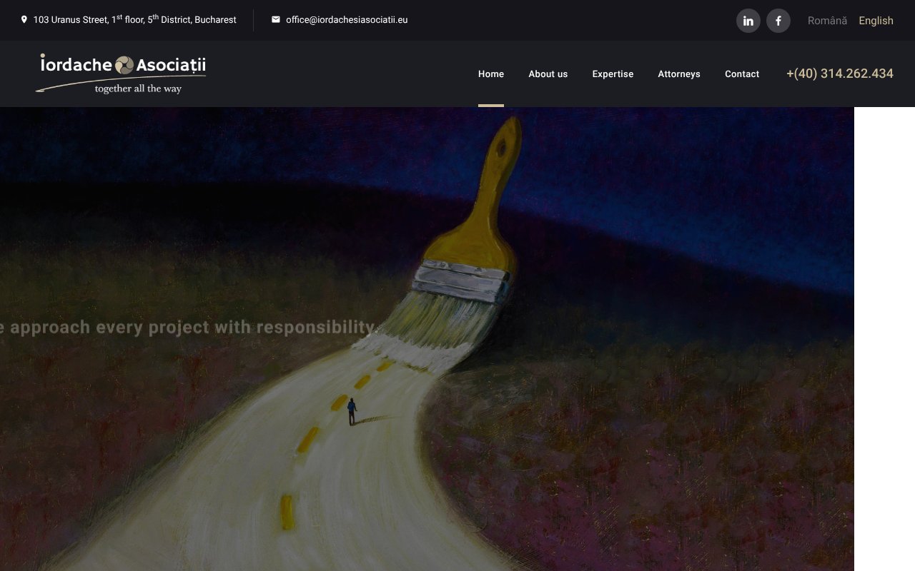 Screenshot of iordachesiasociatii.eu