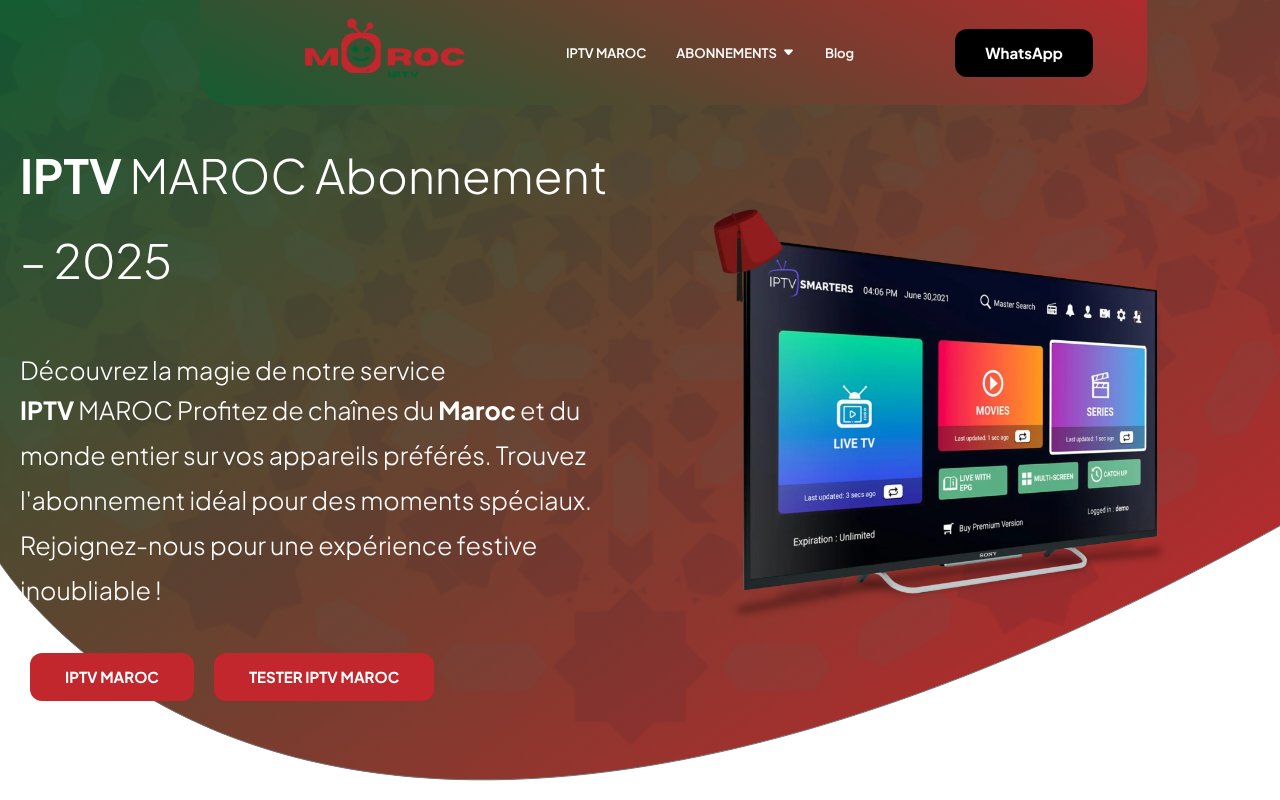 Screenshot of ip-tv-maroc.com