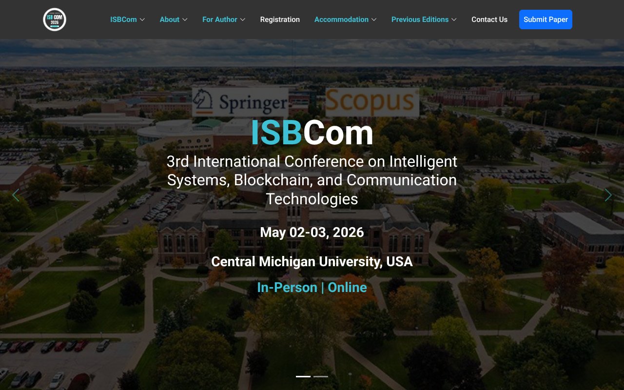 Screenshot of isbcomtech.com