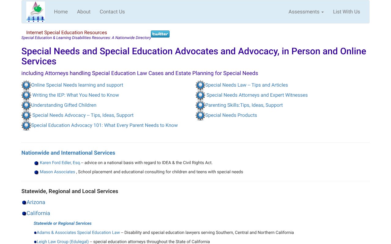 Screenshot of iser.com