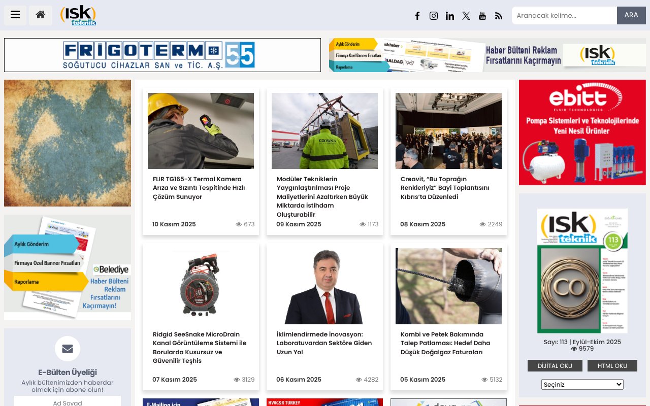Screenshot of iskteknik.com