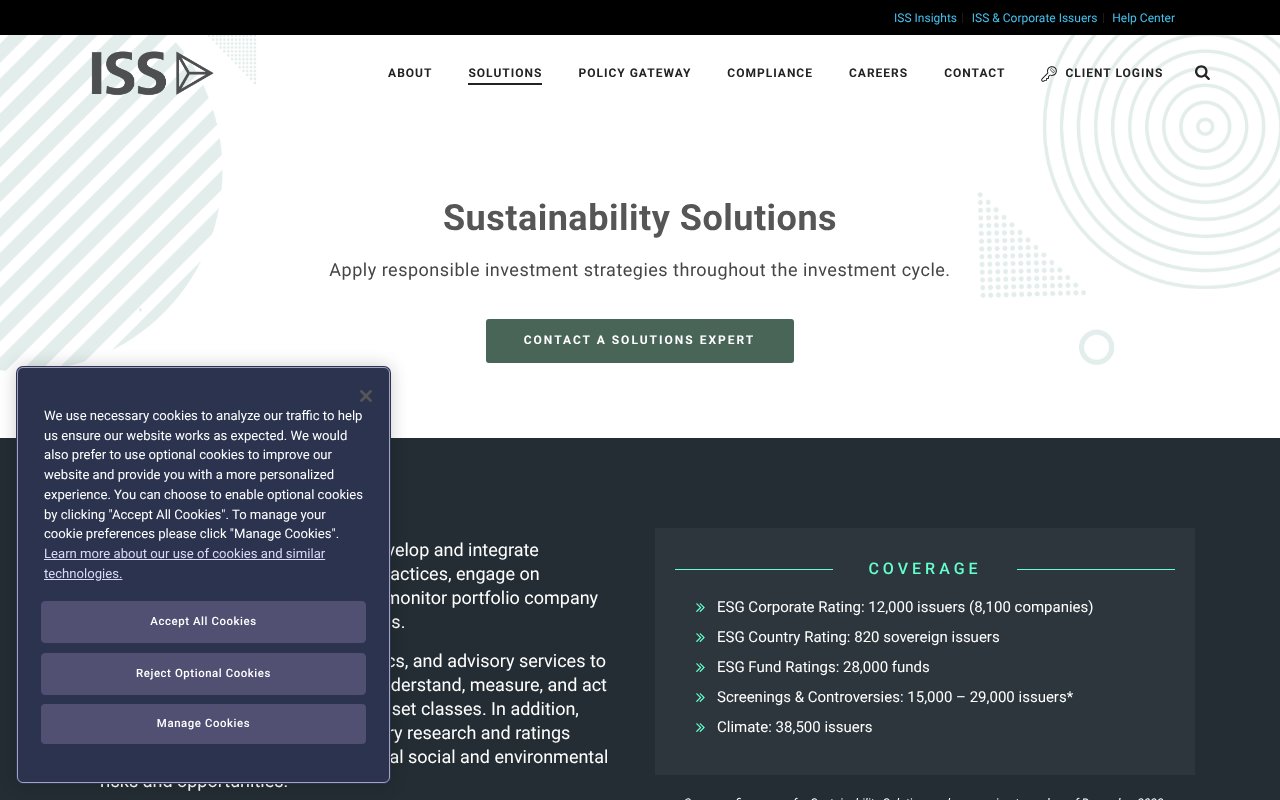 Screenshot of issgovernance.com