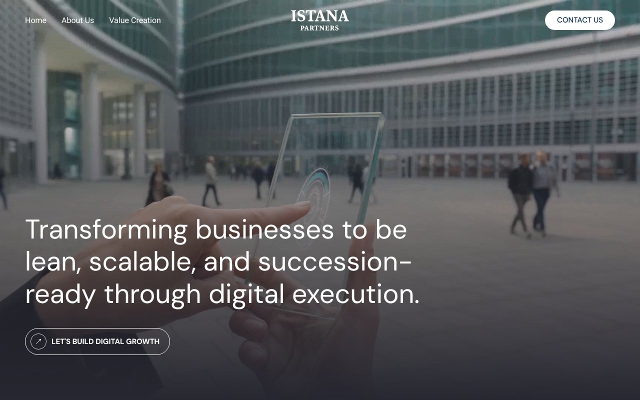 Screenshot of istanapartners.com