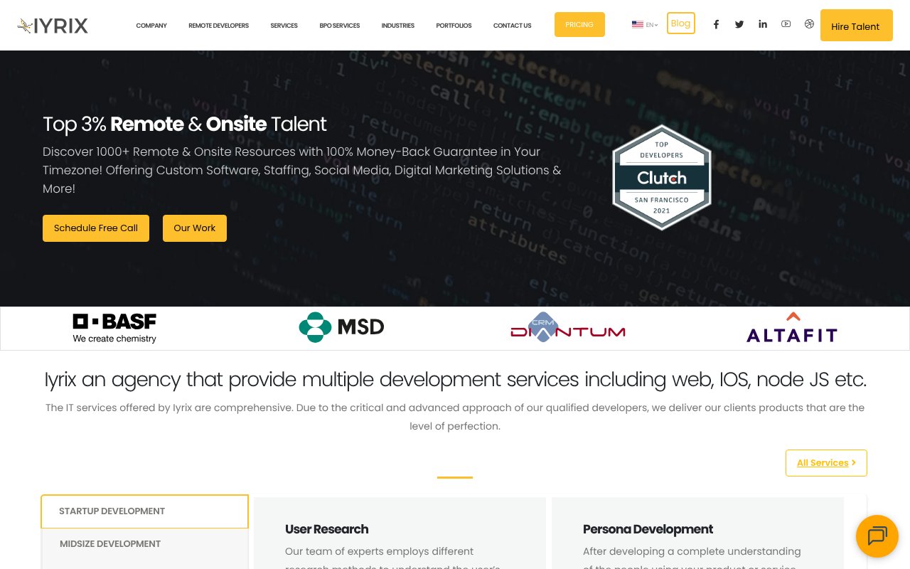 Screenshot of iyrix.com